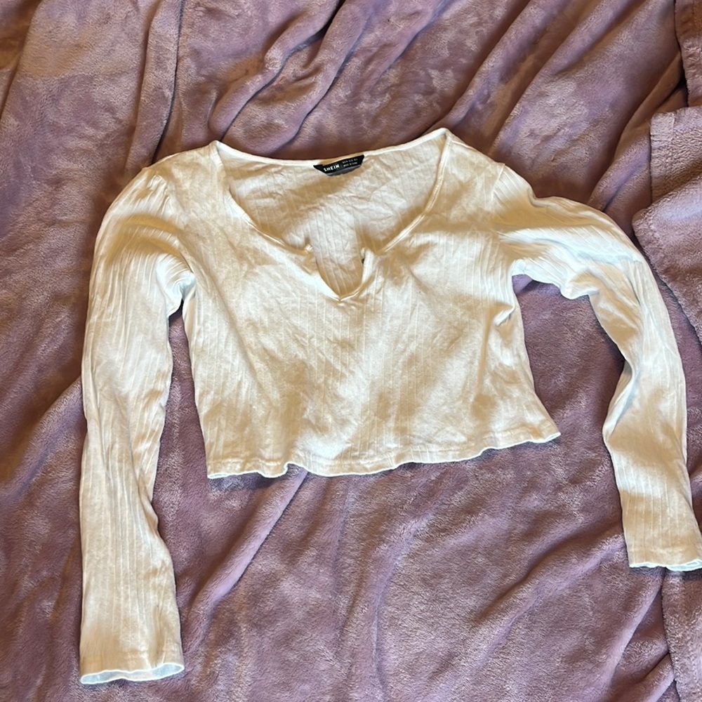 Long sleeve crop top